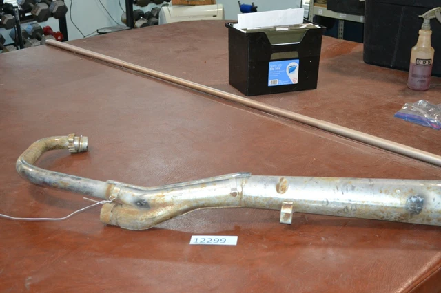 suzuki gs1100 exhaust muffler pipe left used oem gs110x
