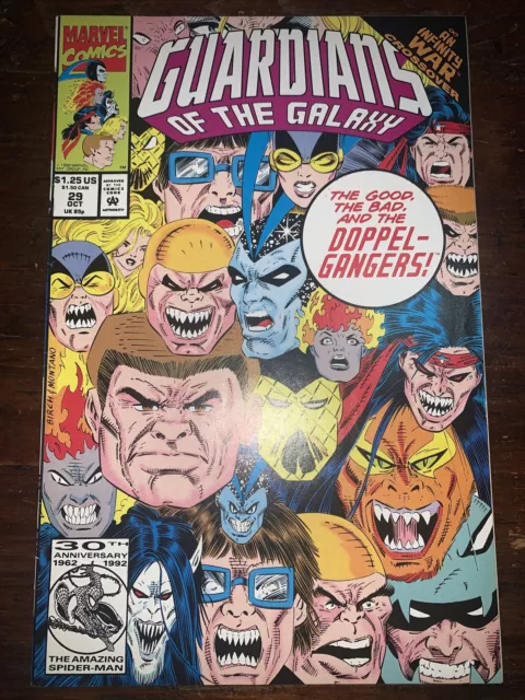 Guardians Of The Galaxy #27 VF- 7.5 Grade Infinity War Grade 1992 Marvel