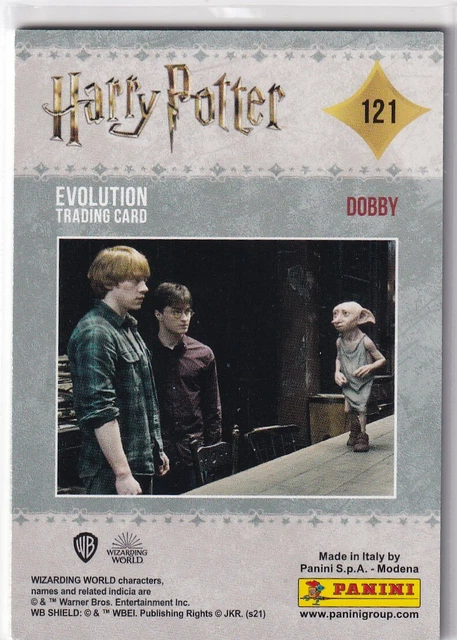 PANINI HARRY POTTER Evolution Trading Carte Mappa No. 121 Dobby EUR 1 ...