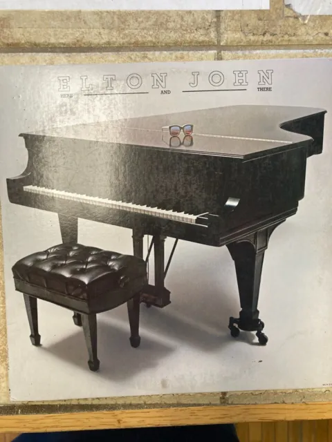 Elton John Here And There LP Vinyl Record 1976 Live In London Live in New York