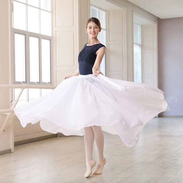 Women Ballet Dance Leotards Skirts Chiffon Colorful Costumes Classical Dress
