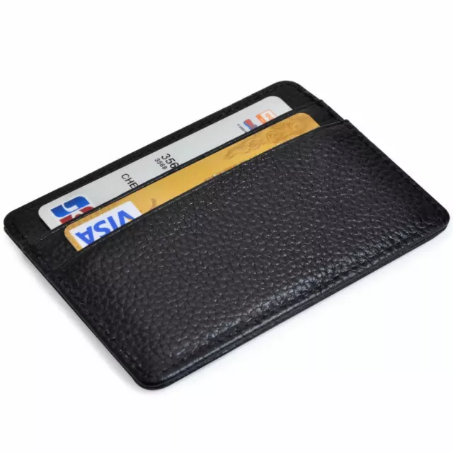 Womens Mens Slim Credit Card Holder Front Pocket Wallet Card Case with ID Window