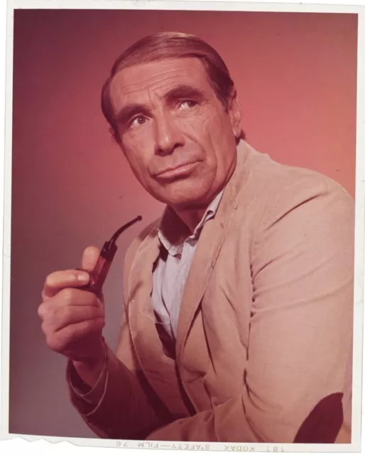 Gary Merrill The Reporter 1960s TV Series smoking pipe Original 4x5 Transparency