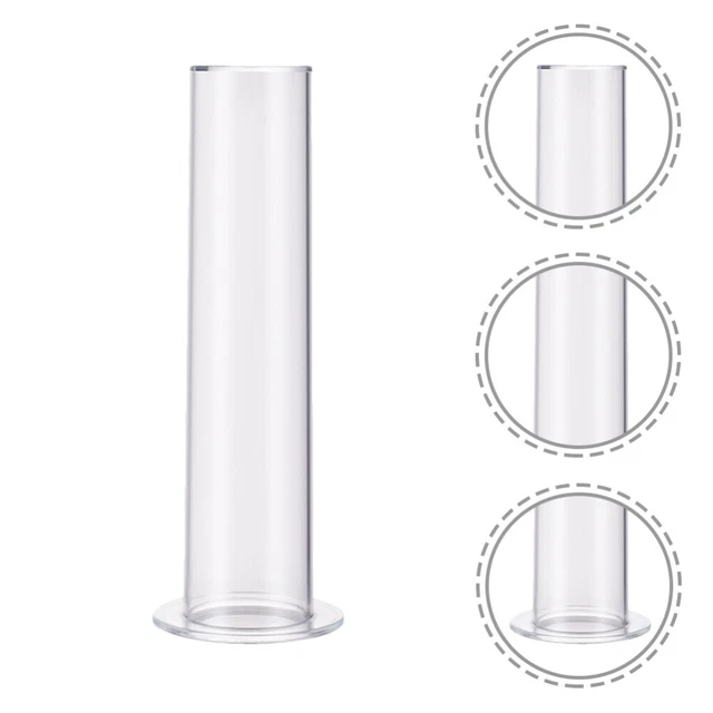 2 piezas Soporte para banda para cabello de tinta para tatuaje Anillo para cabello Corbatas para el cabello transparente Soporte de exhibición transparente