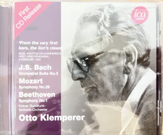 BACH / MOZART / BEETHOVEN - Orchestal Suite / Symphony etc Klemperer CD NEW! ICA
