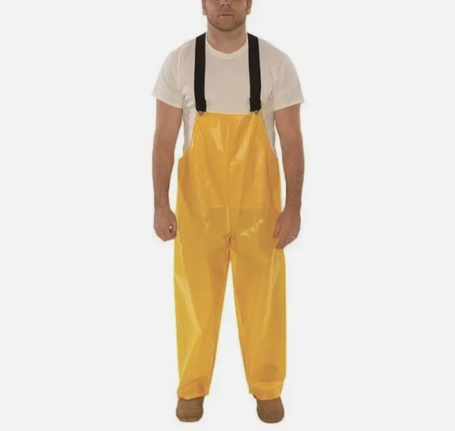 NEW Tingley O22007 Iron Eagle Rain Bib Overall XL Unrated Yellow Extra Large