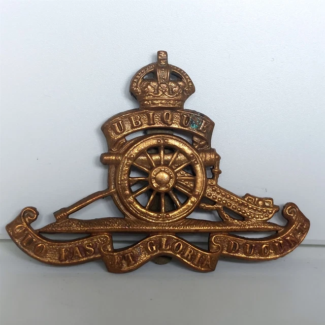 ROYAL ARTILLERY REGIMENT Cap Badge Brass Kings Crown KC Slider 5ccfad5 ...