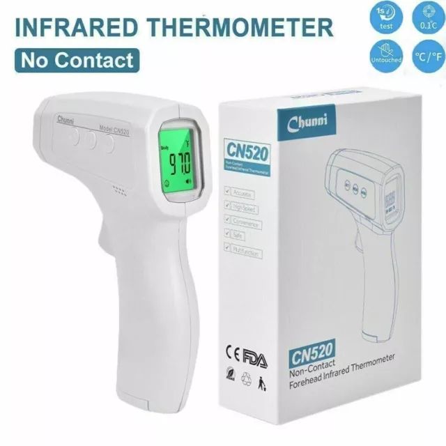 Forehead Thermometer for Adults Kids, Non Contact Infrared LCD Display