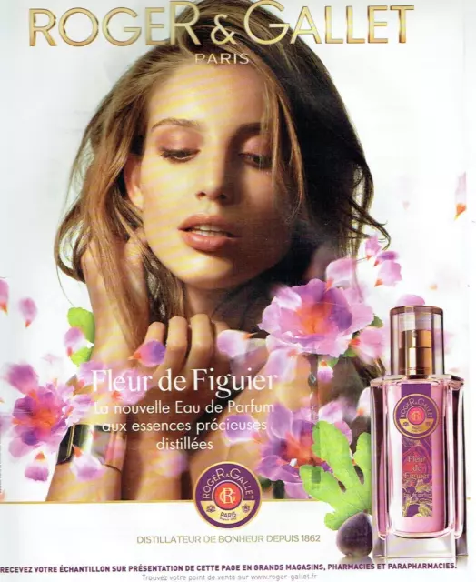 Publicité Advertising 03 24  2015  Roger & Gallet  Fleur de Figuier eau parfum