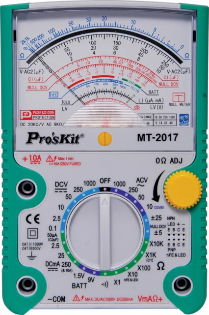 Analogue Multimeter With Transistor Test