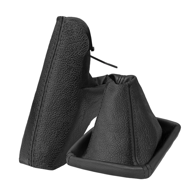 Soufflet + Manchon Frein à Main pour Opel Astra H 2004-2010 Cuir Véritable Noir