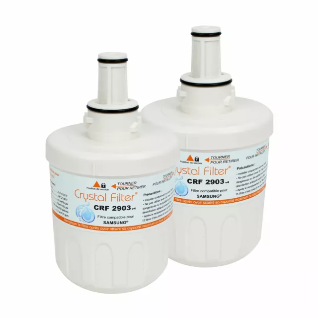 Lot de 2 filtres Samsung DA29-10105J - Filtres à eau pour frigos américains  Samsung - DA29-10105J