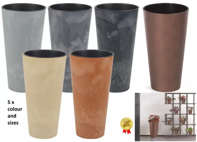 Planter Plant Pot Flowerpot Tubus Outdoor Garden Balcony Indoor Modern Tall