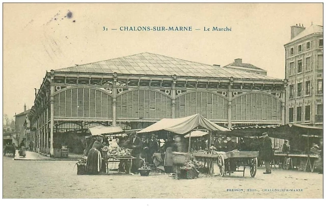 51 . n° 40913 . chalons sur marne. le marché