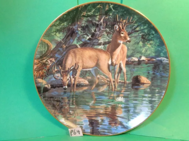 Friends Of The Forest/Velvet Reflections Plate, 1991 Danbury Mint (Used/EUC)