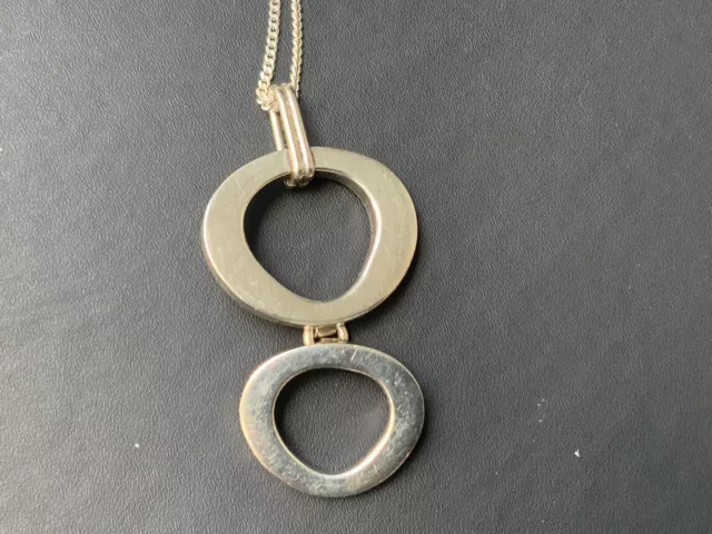 Solid Sterling Silver Pendant And Chain