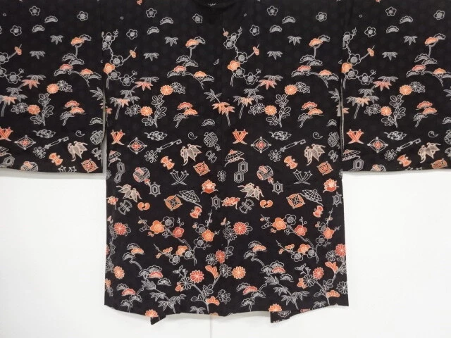 40461# Japanese Kimono / Haori / Shochikubai & Treasures