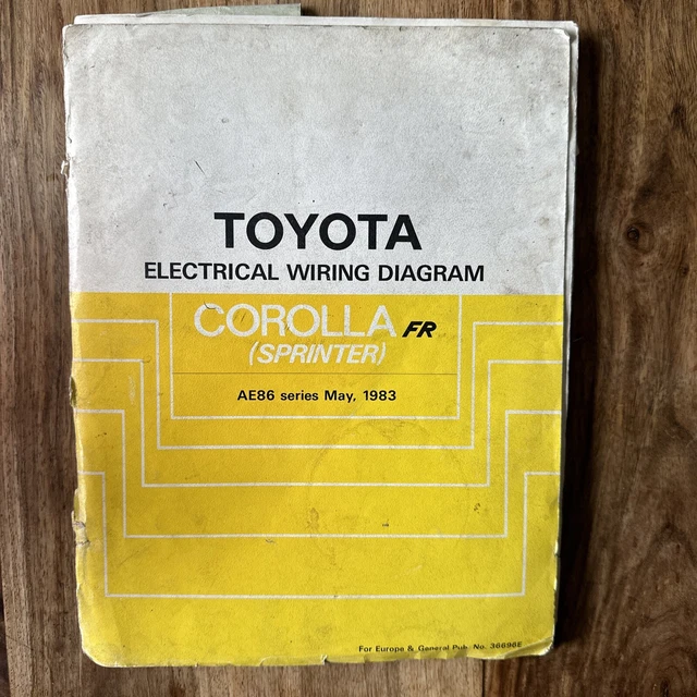 TOYOTA AE86 OEM Wiring Diagram 12.21 PicClick