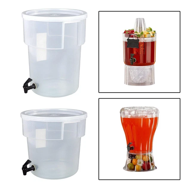 Lot De 4 Distributeurs De Boissons Avec Robinet - Capacité 2,8L, En Polypropylène Alimentaire