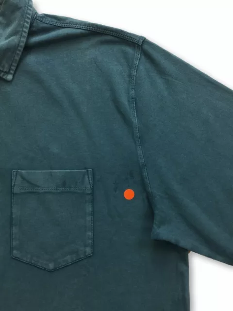 Tailor Vintage polo in teal FAULTY M 2