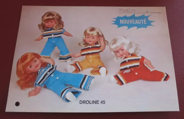 Fiche technique de poupées Droline 45 de BELLA