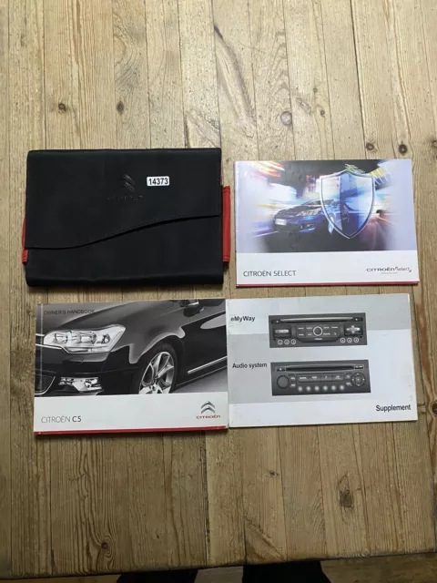 07-12 CITROEN C5 OWNERS HANDBOOK MANUAL AND WALLET Print 2009 Ref14374