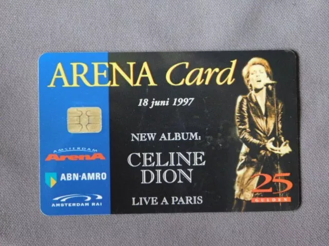 Amsterdam ArenA Kaart gebruikt - CELINE DION  18-06-1997