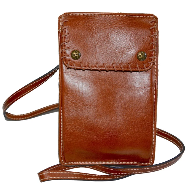NWT Patricia Nash Marinella Crossbody Flap Bag Leather Women Handbag Veg Tan