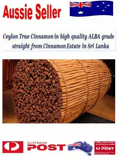 High Quality Pure ALBA GRADE Organic True Ceylon CINNAMON Sticks Quills SriLanka