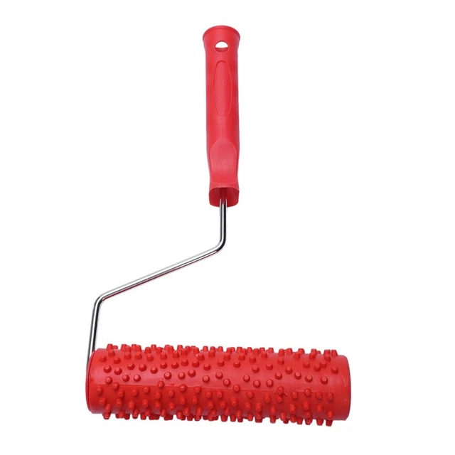 Gocce di pioggia in rilievo 7 pollici rullo pittore con maniglia in plastica per decorazione da parete9205