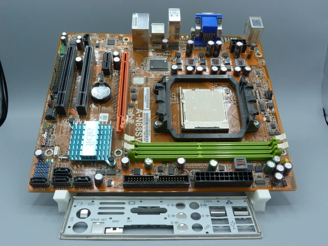ABIT A-N68SV MAINBOARD LGA AM2+ + I/O Shield EUR 59,99 - PicClick DE