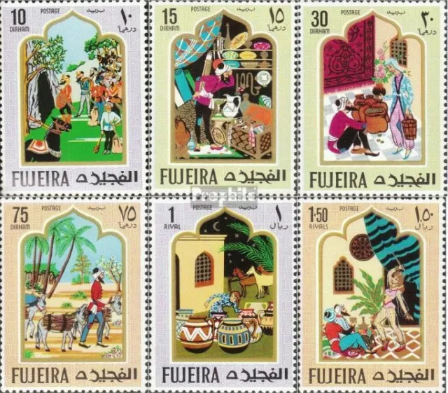 Fujeira 186A-191A (kompl.Ausg.) postfrisch 1967 Orientalische Märchen