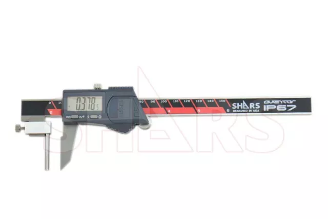 SHARS Aventor 6" /150mm IP67 Tube Thickness Electronic Caliper DIN862 New P]