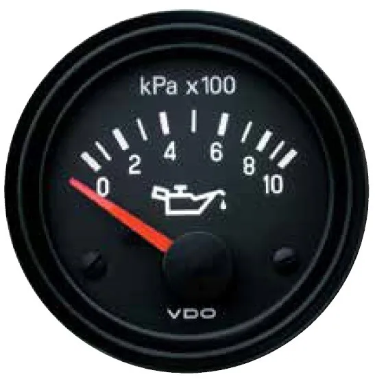 VDO Cockpit International Electric Oil pressure gauge, 24 Volt, 52mm 1000 KPA