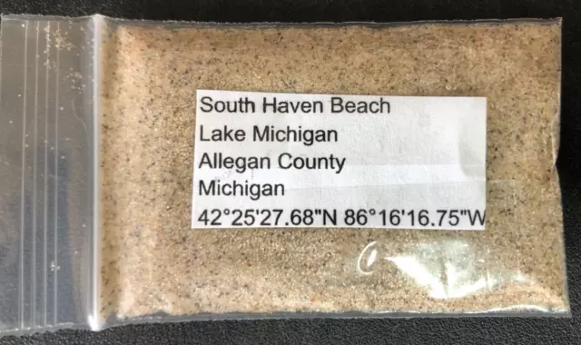 Michigan South Haven Beach Sand Sample