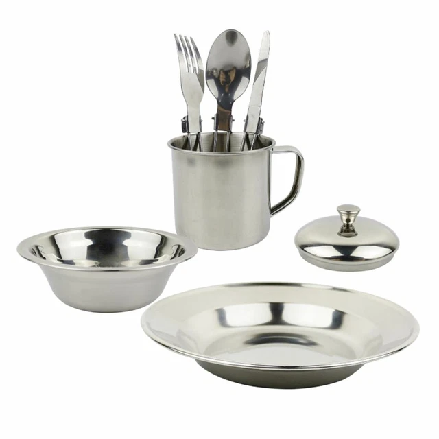 1 Set 6 in 1 Outdoor Tableware with Bowl   Cup for Picnic Travel Hiking