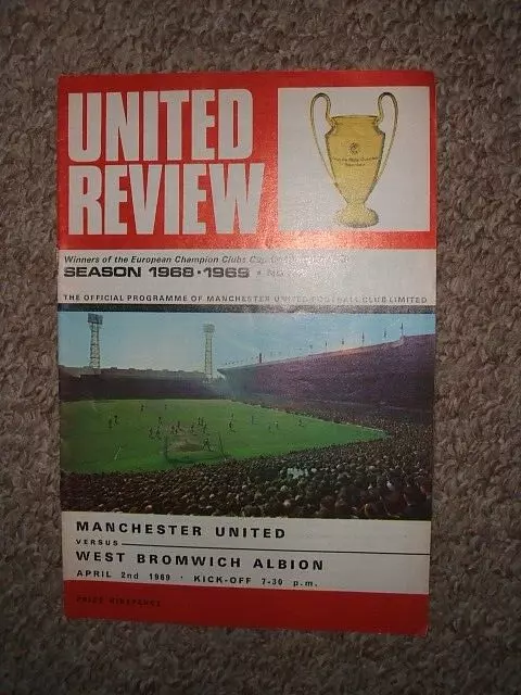 MANCHESTER UNITED v WEST BROMWICH ALBION...1968/69 DIV 1