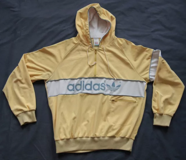 ADIDAS New York JACKET Vintage TRACKSUIT TOP Kapuzenpullover Track 80s Hoodie L