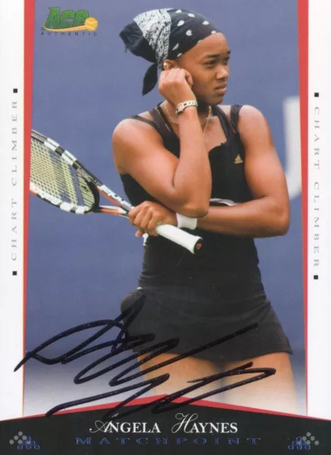 Ace Authentic 2008 Matchpoint Angela Haynes #34 Autograph Card