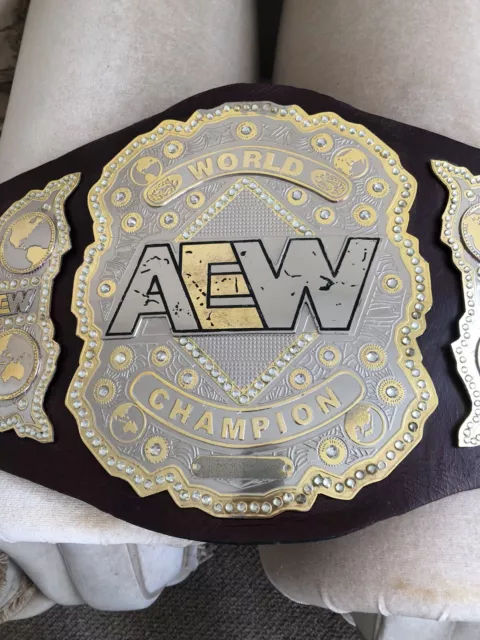 Aew Wrestling Belt.  Custom Mjf Strap.  Displayed Only.  Read Below.