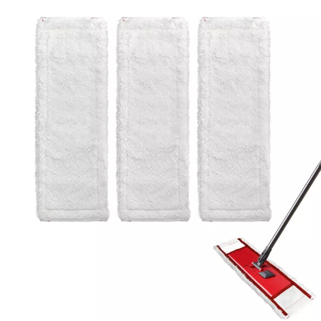 1pc/3pcs Floor Mop Pads Cleaning Cloth Replacement For Vileda Flat Mop