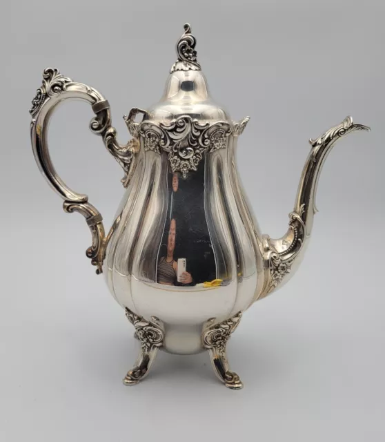 Vintage Wallace Baroque Silverplate Coffeepot