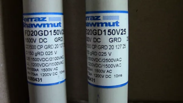 3 Cartouches Fusible  25A   400V Ferraz   A080431C