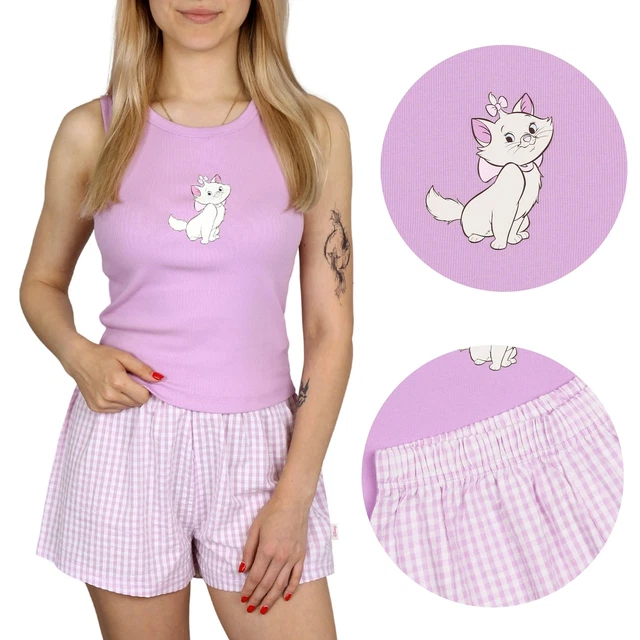 Short De Pyjama Femme En Coton Vintage - Taille M (3/38-40) - Blanc - Comme Neuf