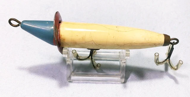HEDDON DOWAGIAC EXPERT BH Red Head Antique Fishing Lure