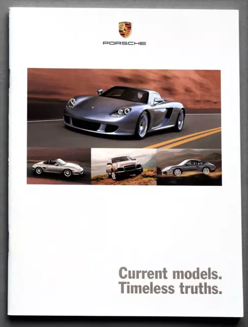 2004 Porsche Full Line Sales Brochure Catalog ~ 38 Pages