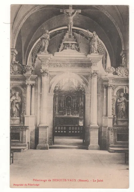 Cpa 55 - Benoite-Vaux : Intérieur De L'église - Le Jubé (Meuse) Écrite