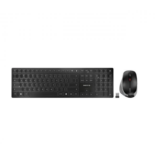 Cherry - High Level Kbd Combos DW 9500 SLIM KEYBOARD COMBO WIRELESS BLACK CZECHI