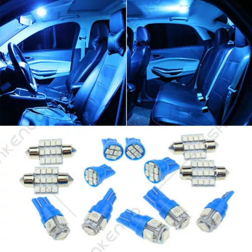 13x Auto Car Interior LED Lights For Dome License Plate Lamp 12v Kit Accessories