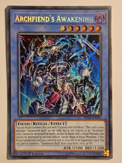 Yugioh - Archfiend's Awakening - Secret Rare - FIGA-EN031 - 1st Ed - Mint